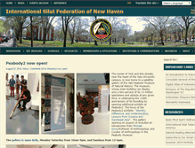 Tablet Screenshot of isfnewhaven.org